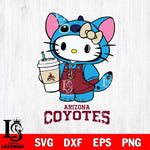 Arizona Coyotes Hello Kitty Stitch Svg Eps Dxf Png File, NHL svg, Digital Download, Instant Download