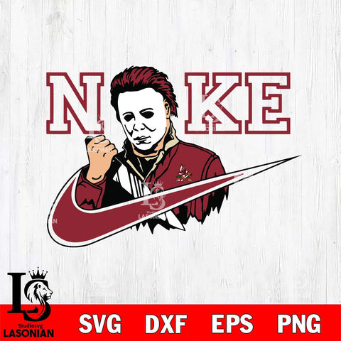 Arizona Coyotes Michael Myers Nike Svg Eps Dxf Png File, Digital Download, Instant Download