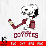Arizona Coyotes Snoopy NHL Hockey SVG DXF EPS PNG FILE,NHL File Cut,Disney Digital Download,Instant Download, Silhouette