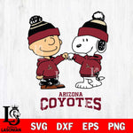 Arizona Coyotes Snoopy and Charlie Brown Hockey Sport Svg Eps Dxf Png File, Digital Download , Instant Download, Svg Files