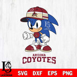 Arizona Coyotes Sonic NHL Hockey SVG DXF EPS PNG FILE,NHL File Cut,Disney Digital Download,Instant Download, Silhouette