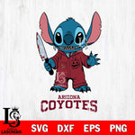 Arizona Coyotes Stitch Horror 2 Svg Eps Dxf Png File, NHL svg, Digital Download, Instant Download