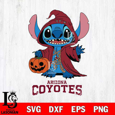 Arizona Coyotes Stitch Horror Svg Eps Dxf Png File, NHL svg, Digital Download, Instant Download