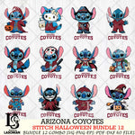 Arizona Coyotes Stitch Horror Bundle 12 SVG Svg Eps Dxf Png File,Bundle NHL svg, Digital Download, Instant Download