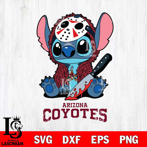 Arizona Coyotes Stitch Jason Voorhees Svg Eps Dxf Png File, NHL svg, Digital Download, Instant Download