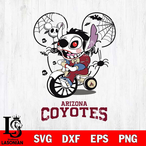 Arizona Coyotes Stitch Jigsaws Halloween Svg Eps Dxf Png File, Digital Download, Instant Download