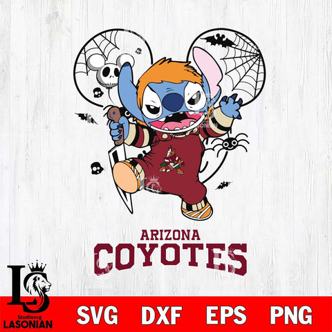 Arizona Coyotes Stitch Michael Halloween Svg Eps Dxf Png File, Digital Download, Instant Download