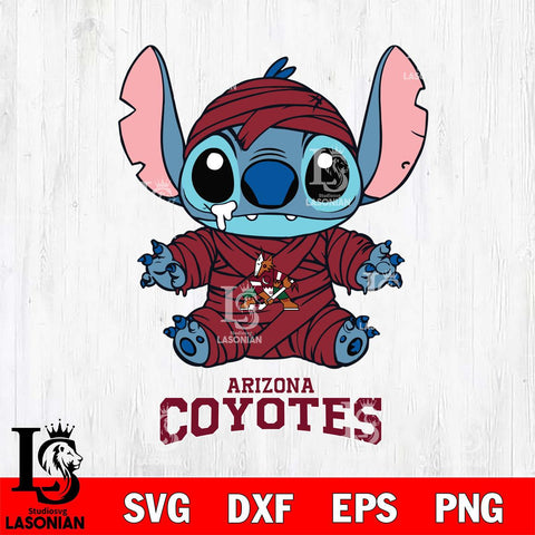 Arizona Coyotes Stitch Mummy Svg Eps Dxf Png File, NHL svg, Digital Download, Instant Download