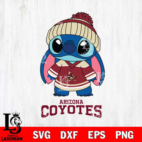 Arizona Coyotes Stitch NHL Hockey SVG DXF EPS PNG FILE,NHL File Cut,Disney Digital Download,Instant Download, Silhouette