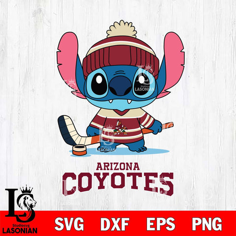 Arizona Coyotes Stitch Sport NHL Hockey SVG DXF EPS PNG FILE,NHL File Cut,Disney Digital Download,Instant Download, Silhouette