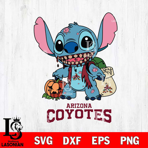 Arizona Coyotes Stitch Zombie Svg Eps Dxf Png File, NHL svg, Digital Download, Instant Download