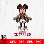 Arizona Coyotes Style Minnie Disney Svg Eps Dxf Png File, Digital Download, Instant Download