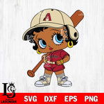 Arizona Diamondbacks Betty Boop MLB 2 Svg Eps Dxf Png File,MLB svg, Digital Download, Instant Download