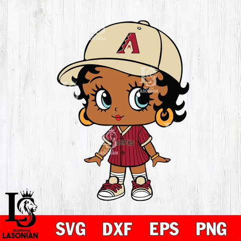 Arizona Diamondbacks Betty Boop MLB 4 Svg Eps Dxf Png File,MLB svg, Digital Download, Instant Download