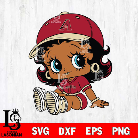 Arizona Diamondbacks Betty Boop MLB 5 Svg Eps Dxf Png File,MLB svg, Digital Download, Instant Download