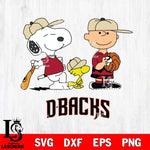 Arizona Diamondbacks Game the Peanuts Sport Svg Eps Dxf Png File, MLB File Cut,Digital Download,Instant Download,MLB Svg Files