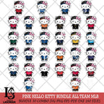 Hello Kitty Mlb Baseball MLB Svg Eps Dxf Png File,MLB File Cut,Digital Download,Instant Download,Svg Files