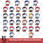 Hello Kitty Pink Cute MLB Svg Eps Dxf Png File,MLB File Cut,Digital Download,Instant Download,Svg Files