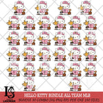 Hello Kitty Pink baseball Champion MLB SVG DXF EPS PNG FILE, MLB File Cut,Hello Kitty Digital Download,Instant Download, Silhouette