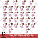 Hello Kitty Pink throw baseball MLB SVG DXF EPS PNG FILE, MLB File Cut,Hello Kitty Digital Download,Instant Download, Silhouette
