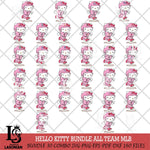 Hello Kitty slide base MLB SVG DXF EPS PNG FILE, MLB File Cut,Hello Kitty Digital Download,Instant Download, Silhouette