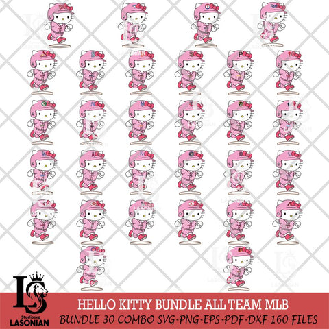Hello Kitty slide base MLB SVG DXF EPS PNG FILE, MLB File Cut,Hello Kitty Digital Download,Instant Download, Silhouette