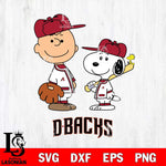 Arizona Diamondbacks Peanuts Sport Svg Eps Dxf Png File, MLB File Cut,Digital Download,Instant Download,MLB Svg Files