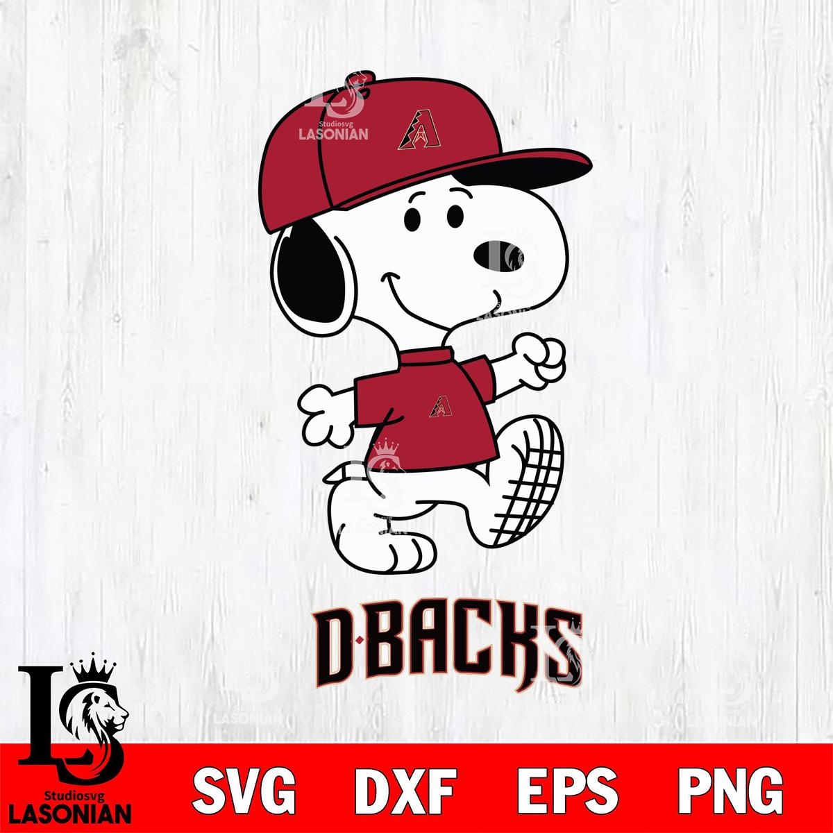 Arizona Diamondbacks Snoopy Baseball – lasoniansvg
