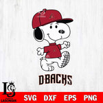 Arizona Diamondbacks Snoopy Baseball Svg Eps Dxf Png File, MLB File Cut,Digital Download,Instant Download,MLB Svg Files
