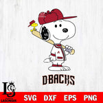 Arizona Diamondbacks Snoopy sport Svg Eps Dxf Png File, MLB File Cut,Digital Download,Instant Download,MLB Svg Files