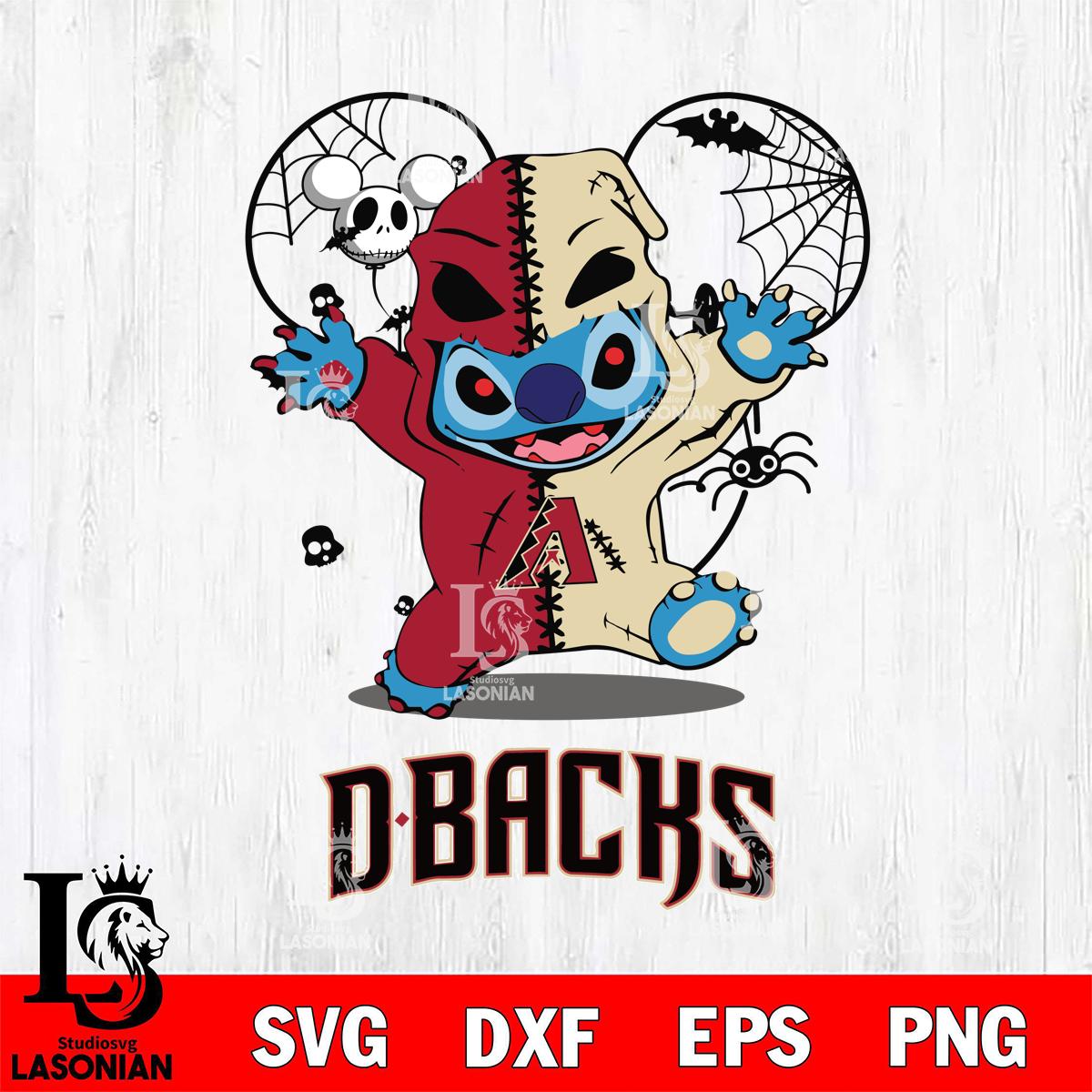 Arizona Diamondbacks Stitch Horror Halloween 2 – lasoniansvg