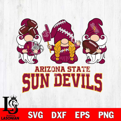 Arizona State Sun Devils 3 Gnomes Football Svg Eps Dxf Png File, Digital Download, Instant Download