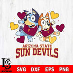 Arizona State Sun Devils Bluey & Bingo 10 Svg Eps Dxf Png File, NCAA svg, Digital Download, Instant Download