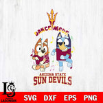 Arizona State Sun Devils Bluey Bingo Dance Mode Svg Eps Dxf Png File, NCAA svg, Digital Download, Instant Download