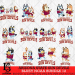 Arizona State Sun Devils Bluey Dace Mode NCAA Bundle 12 SVG Eps Dxf Png File, Digital Download, Instant Download