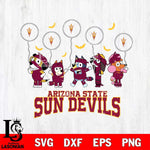 Arizona State Sun Devils Bluey Halloween Spooky Svg Eps Dxf Png File, Digital Download, Instant Download