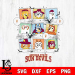 Arizona State Sun Devils Bluey Halloween Sport Svg Eps Dxf Png File, Digital Download, Instant Download