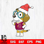 Arizona State Sun Devils Bluey Honey Christmas Svg Eps Dxf Png File, Digital Download, Instant Download