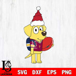 Arizona State Sun Devils Bluey Lucky Christmas Svg Eps Dxf Png File, Digital Download, Instant Download