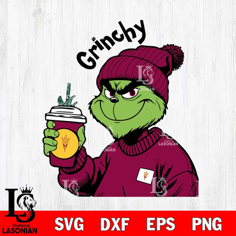 Arizona State Sun Devils Boujee Grinch 10 Svg Eps Dxf Png File, Digital Download, Instant Download