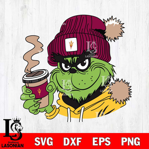 Arizona State Sun Devils Boujee Grinch 4 Svg Eps Dxf Png File, Digital Download, Instant Download