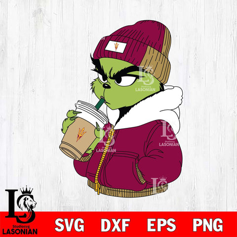 Arizona State Sun Devils Boujee Grinch 6 Svg Eps Dxf Png File, Digital Download, Instant Download