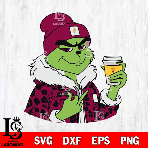 Arizona State Sun Devils Boujee Grinch 7 Svg Eps Dxf Png File, Digital Download, Instant Download