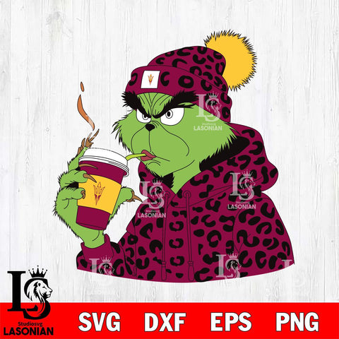 Arizona State Sun Devils Boujee Grinch 8 Svg Eps Dxf Png File, Digital Download, Instant Download