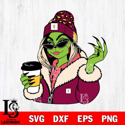 Arizona State Sun Devils Boujee Grinch 9 Svg Eps Dxf Png File, Digital Download, Instant Download