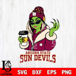 Arizona State Sun Devils Boujee Grinch Girls Christmas Cut Files Cricut, Svg Dxf Eps Png file, Digital download , Silhouette