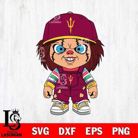 Arizona State Sun Devils Chucky Football Horror Halloween Svg Eps Dxf Png File, NCAA svg, Digital Download, Instant Download