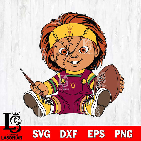 Arizona State Sun Devils Chucky Horror 9 Svg Eps Dxf Png File, NCAA svg, Digital Download, Instant Download