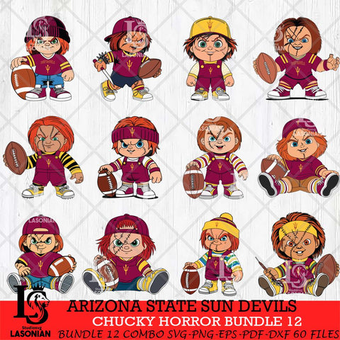 Arizona State Sun Devils Chucky Horror Bundle 12 SVG Eps Dxf Png File, Bundle NCAA svg, Digital Download, Instant Download