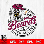 Arizona State Sun Devils Dad With Beard Are Better Svg Eps Dxf Png File, Digital Download, Instant Download
